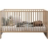 Chambre bébé duo PIA - Lit 70x140 cm + Commode a langer 2 portes - D