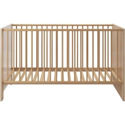 Chambre bébé duo PIA - Lit 70x140 cm + Commode a langer 2 portes - D