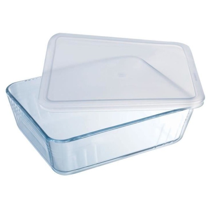 Boîte de conservation rectangulaire - PYREX - 1451007 - Couvercle en plastique - Verre borosilicate - 27 x 22 cm Boîte de conservation rectangulaire - PYREX - 1451007 - Couvercle en plastique - Verre borosilicate - 27 x 22 cm