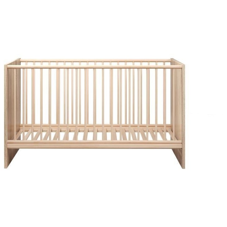 Chambre bébé trio NIKO - Lit 70x140 cm + Commode a langer 2 portes + Armoire 2 portes - Décor chene naturel - TRENDTEAM Chambre bébé trio NIKO - Lit 70x140 cm + Commode a langer 2 portes + Armoire 2 portes - Décor chene naturel - TRENDTEAM