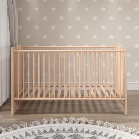 Chambre bébé Duo : Lit 70 x 140 cm + Commode a langer OLIVIA - Chene - TREND TEAM