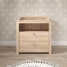Chambre bébé Duo : Lit 70 x 140 cm + Commode a langer OLIVIA - Chene