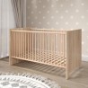Chambre bébé Duo : Lit 70 x 140 cm + Commode a langer OLIVIA - Chene