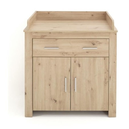 Chambre bébé Duo : Lit 70 x 140 cm + Commode a langer AHOI - Chene - TREND TEAM
