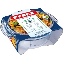 Cocotte - PYREX - 1450074 - Ronde - En verre borosilicate - 5,1 litres