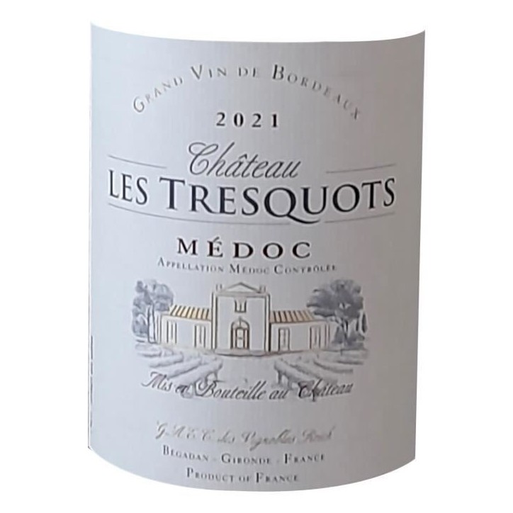 Château Les Tresquots 2020 Médoc Cru Bourgeois - Vin rouge de Bordeaux