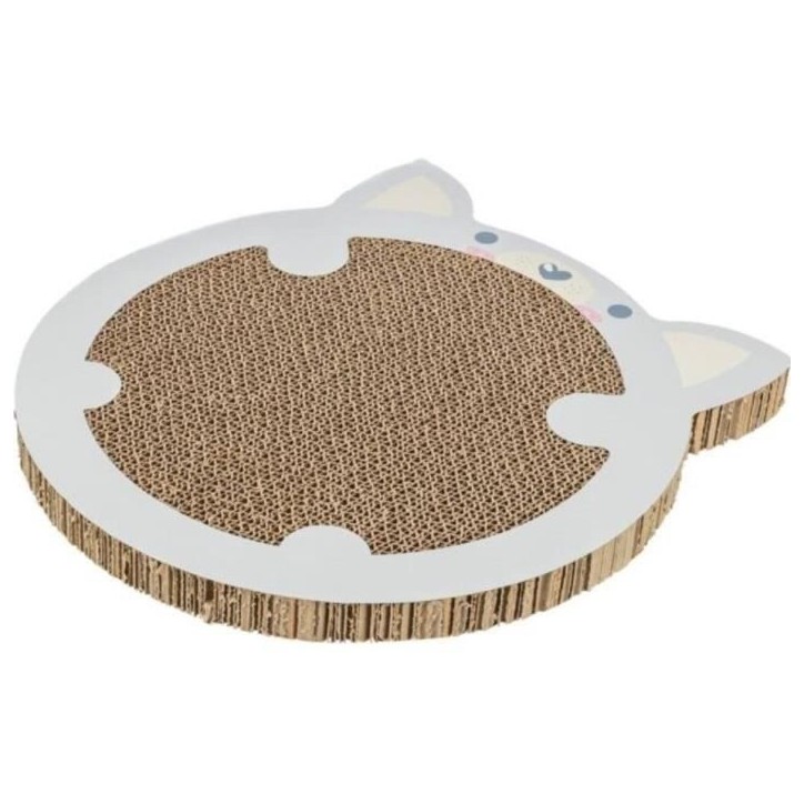 Tapis a gratter - TRIXIE - Junior - Avec herbe a chat - Gris clair - 31 x 32,5 cm