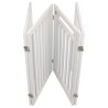 TRIXIE Barriere avec porte ajustable- (60-160cm) x 81 cm - Blanc - Pou