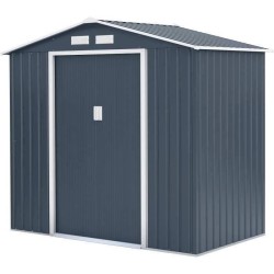 Abri de jardin en métal 2,71 m² - 213 x 127 x 195 cm - PLUTON - Kit