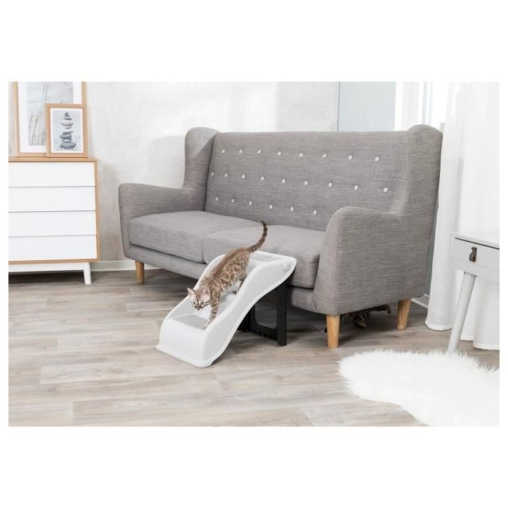 TRIXIE Escalier - 34 x 39 x 54 cm - Gris clair - Pour chien TRIXIE Escalier - 34 x 39 x 54 cm - Gris clair - Pour chien