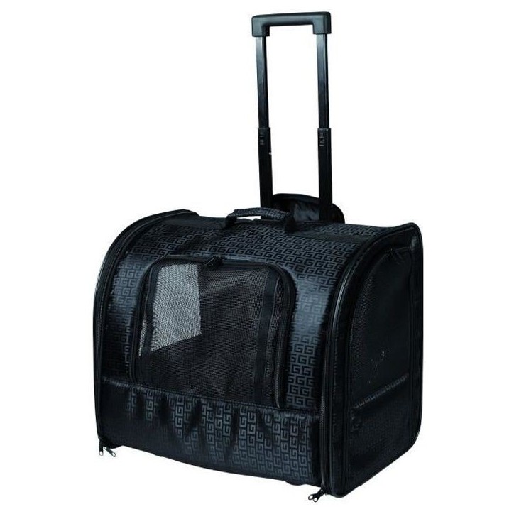 TRIXIE Sac a roulettes pour chat et chien - Noir - 45 × 41 × 31 cm TRIXIE Sac a roulettes pour chat et chien - Noir - 45 × 41 × 31 cm
