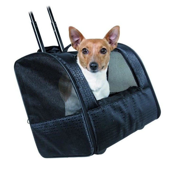 TRIXIE Sac a roulettes pour chat et chien - Noir - 45 × 41 × 31 cm TRIXIE Sac a roulettes pour chat et chien - Noir - 45 × 41 × 31 cm