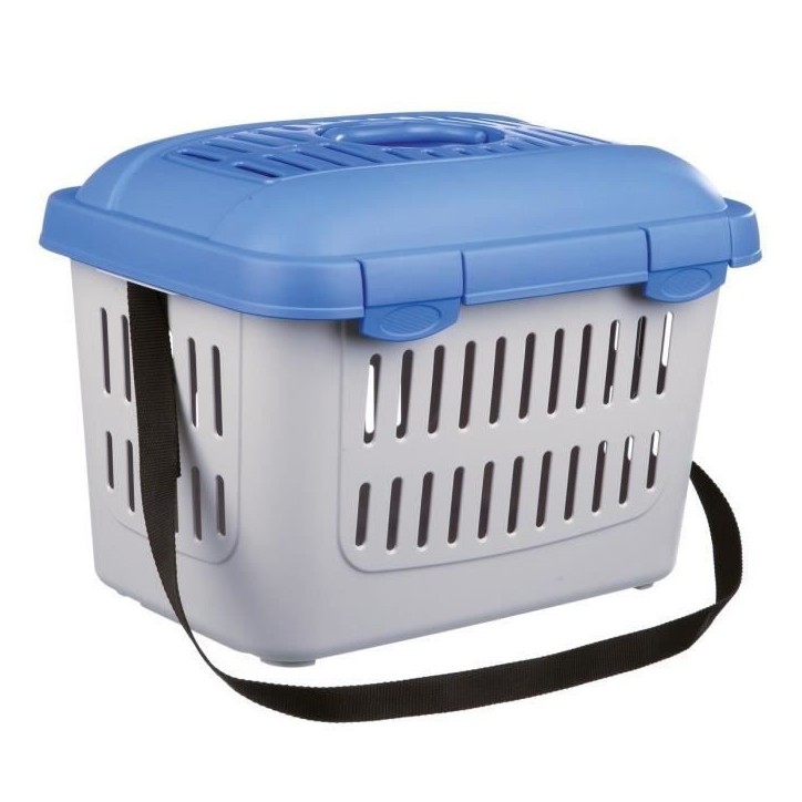 TRIXIE Box de transport - Midi-Capri 44 × 33 × 32 cm- Ouverture frontale - Fentes de ventilation - Poignée - Poids max 11 Kg