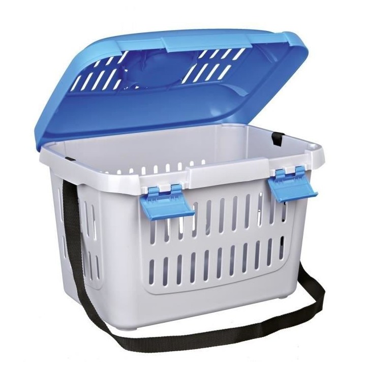TRIXIE Box de transport - Midi-Capri 44 × 33 × 32 cm- Ouverture frontale - Fentes de ventilation - Poignée - Poids max 11 Kg