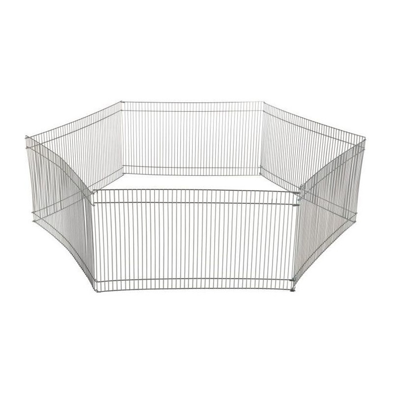 TRIXIE Enclos métal galvanisé - Ø90cm - Pour petit animal TRIXIE Enclos métal galvanisé - Ø90cm - Pour petit animal