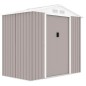 Abri de jardin en métal 2,71 m² - 213 x 127 x 195 cm - PLUTON - Kit d'ancrage inclus, 2 portes coulissantes - Taupe Abri de jardin en métal 2,71 m² - 213 x 127 x 195 cm - PLUTON - Kit d'ancrage inclus, 2 portes coulissantes - Taupe