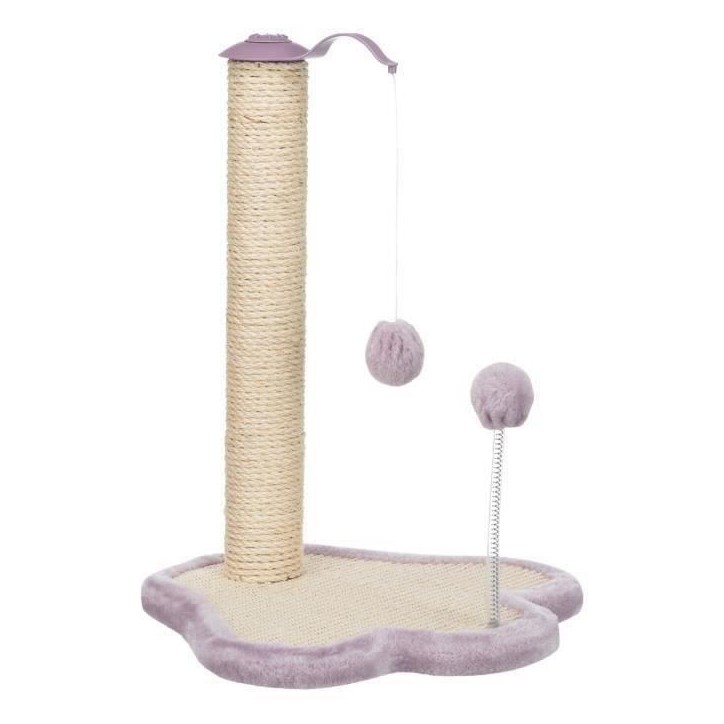 Patte griffoir TRIXIE Junior - Avec poteau - 50 cm - Natural et mauve