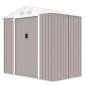 Abri de jardin en métal 2,71 m² - 213 x 127 x 195 cm - PLUTON - Kit d'ancrage inclus, 2 portes coulissantes - Taupe Abri de jardin en métal 2,71 m² - 213 x 127 x 195 cm - PLUTON - Kit d'ancrage inclus, 2 portes coulissantes - Taupe