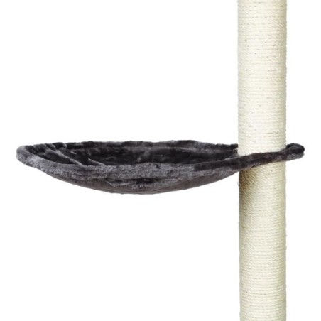 TRIXIE Hamac - Nid XL pour griffoir pour chat gris platinium peluche ø 40 cm
