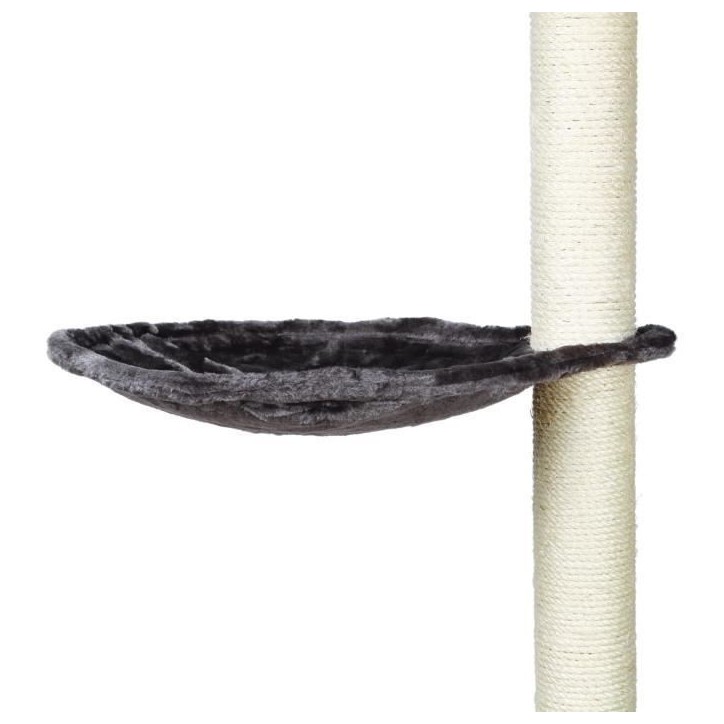 TRIXIE Hamac - Nid XL pour griffoir pour chat gris platinium peluche ø 40 cm
