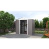 Abri de jardin en métal 2,71 m² - 213 x 127 x 195 cm - PLUTON - Kit