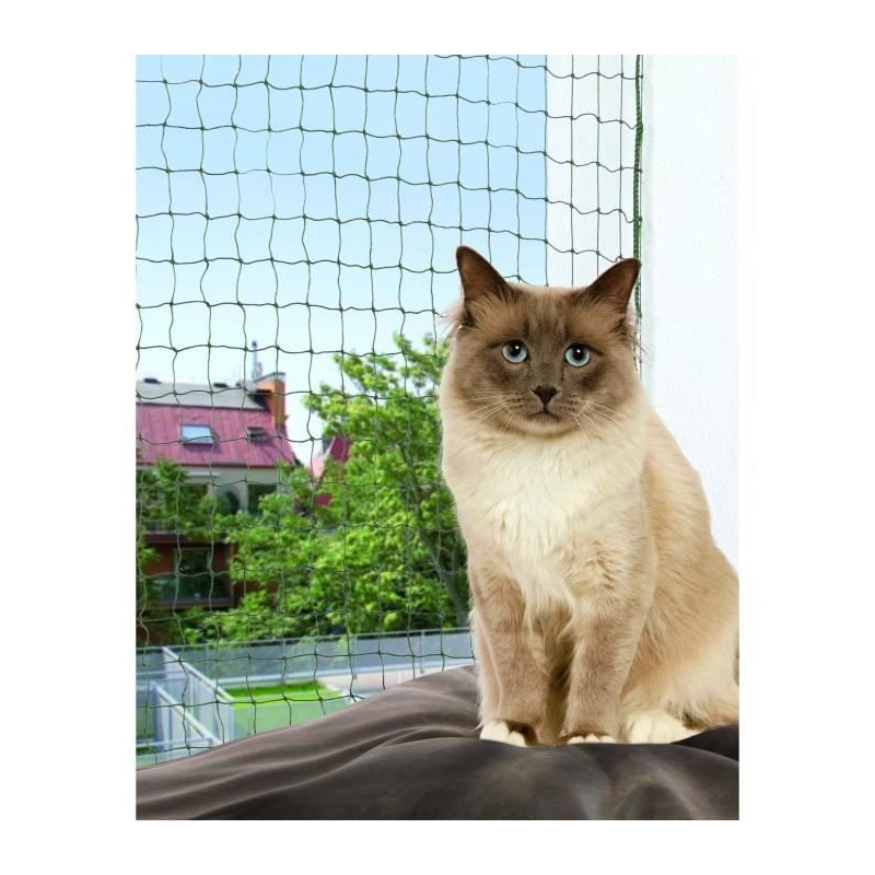TRIXIE Filet de protection pour chat 4x3m TRIXIE Filet de protection pour chat 4x3m