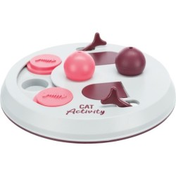 Jeu d'activité pour chat - TRIXIE - Flip Board - ø 23 cm - Gris clai