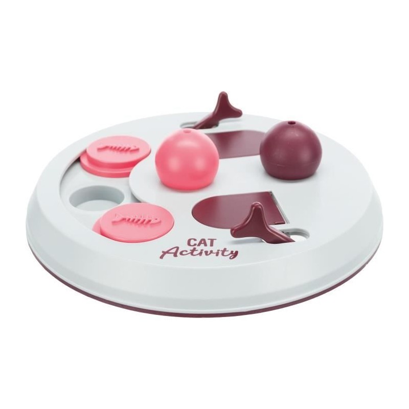 Jeu d'activité pour chat - TRIXIE - Flip Board - ø 23 cm - Gris clai Jeu d'activité pour chat - TRIXIE - Flip Board - ø 23 cm - Gris clai