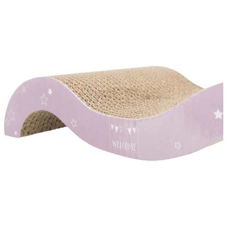 Grattoir Onda Junior - TRIXIE - 38x7x18 cm - Couleur Beige - Pour garder les ongles de votre chat en bonne santé