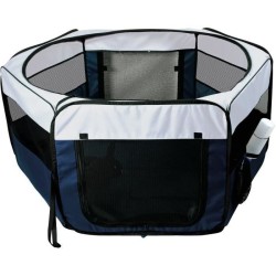 Enclos avec filet/base - TRIXIE - ø 150 × 65 cm - Turquoise / Gris c