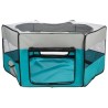Enclos avec filet/base - TRIXIE - ø 150 × 65 cm - Turquoise / Gris c