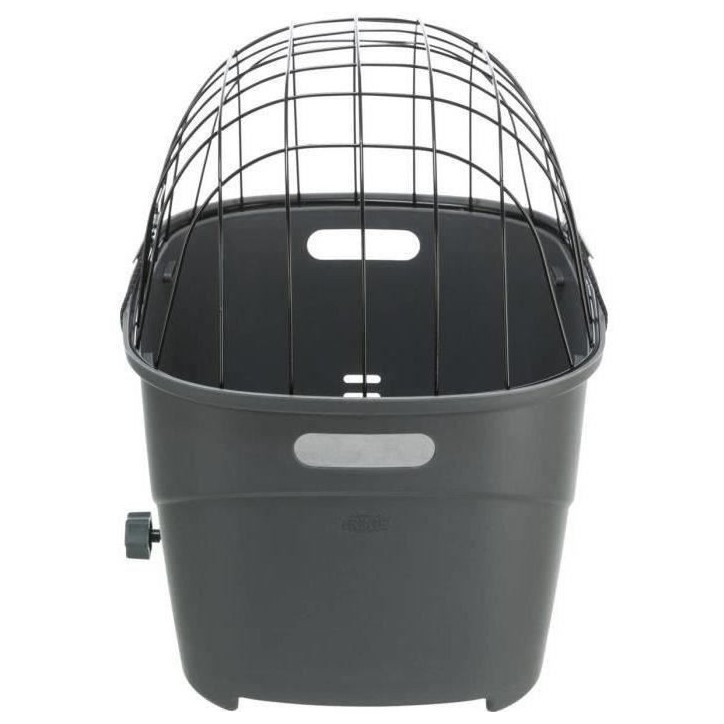 TRIXIE Panier pour porte-bagages en plastique et métal - 36 x 47 x 46 cm - Gris - Pour chien TRIXIE Panier pour porte-bagages en plastique et métal - 36 x 47 x 46 cm - Gris - Pour chien