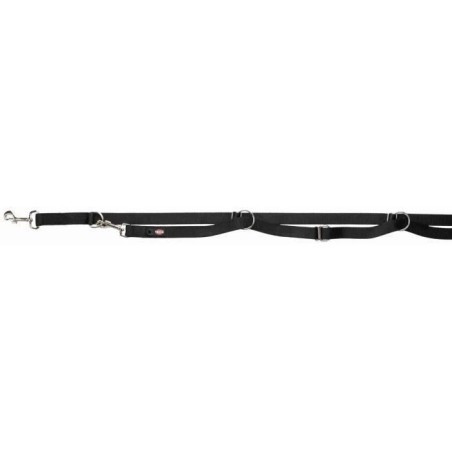 Laisse réglable TRIXIE Premium - Extra longue - L-XL: 3m - 25mm - Noi