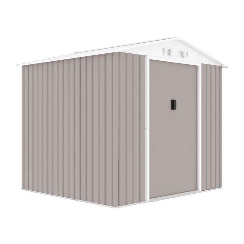 Abri de jardin en métal 4,07 m² - 213 x 191 x 195 cm - MARS -Kit d'a Abri de jardin en métal 4,07 m² - 213 x 191 x 195 cm - MARS -Kit d'a