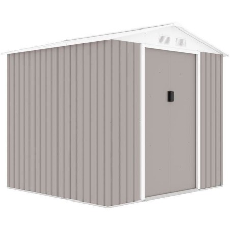 Abri de jardin en métal 4,07 m² - 213 x 191 x 195 cm - MARS -Kit d'a