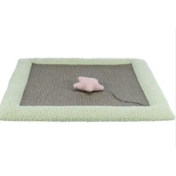Junior matelas griffoir - TRIXIE - 47 x 47 cm - Gris / Menthe