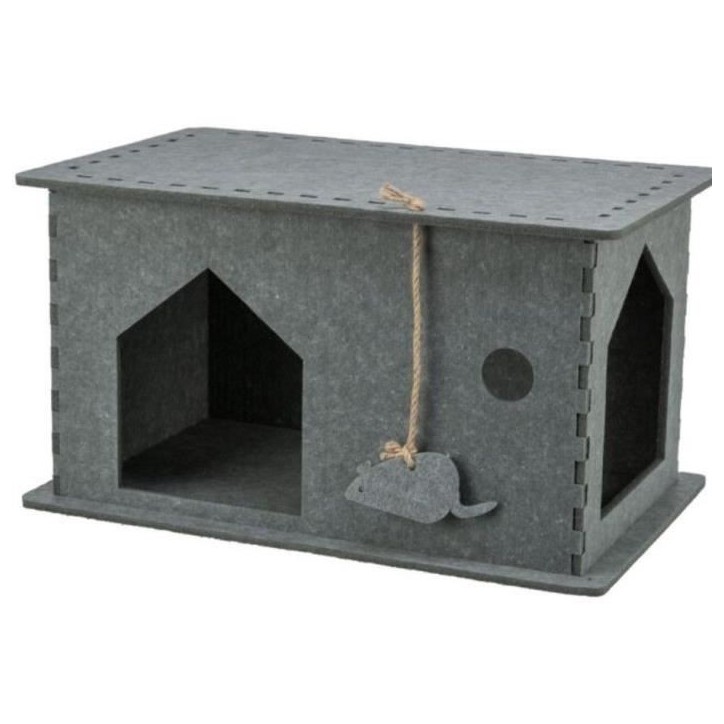 Abri - TRIXIE - Lene - Feutre - 54 x 30 x 35 cm - Gris