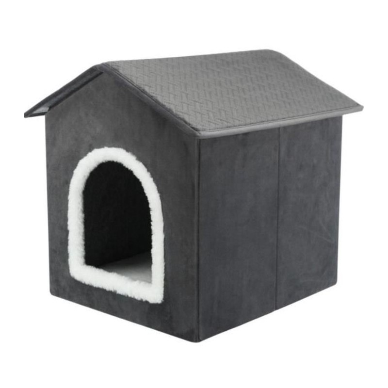 TRIXIE Maison animaux de compagnie Livia 38x41x44 cm Gris et blanc 442 TRIXIE Maison animaux de compagnie Livia 38x41x44 cm Gris et blanc 442