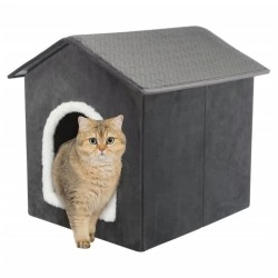 TRIXIE Maison animaux de compagnie Livia 38x41x44 cm Gris et blanc 442