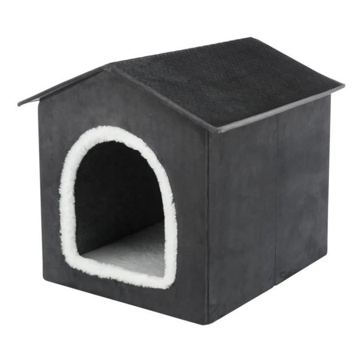 TRIXIE Maison animaux de compagnie Livia 50x50x54 cm Gris et blanc 442667