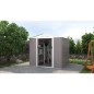 Abri de jardin en métal 4,07 m² - 213 x 191 x 195 cm - MARS -Kit d'ancrage inclus, 2 portes coulissantes - Taupe Abri de jardin en métal 4,07 m² - 213 x 191 x 195 cm - MARS -Kit d'ancrage inclus, 2 portes coulissantes - Taupe