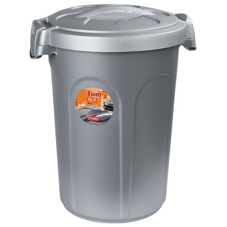 KERBL - Conteneur a aliment Tom 16kg 46l pour chien - 44,5x40x61cm - Gris