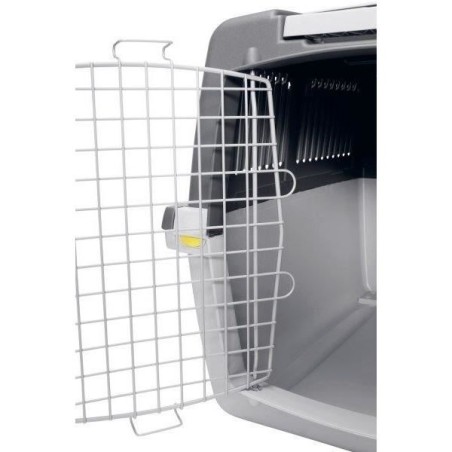 KERBL - Box de transport pour chien - GULLIVER MEGA - 81 x 61 x 60 cm - Gris