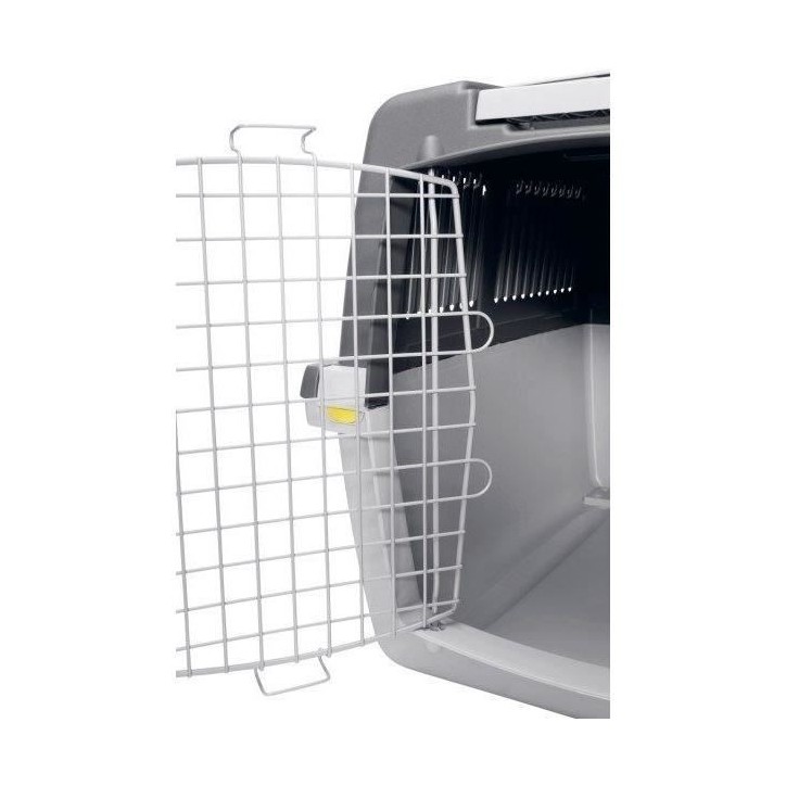 KERBL - Box de transport pour chien - GULLIVER MEGA - 81 x 61 x 60 cm - Gris