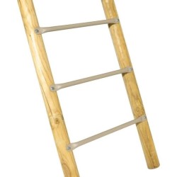 Station de jeux bois poutre métal 2,30 m Techwood ARROBA - 4 enfants