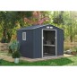 Abri de jardin en métal 5,29 m² - 277 x 191 x 202 cm - VENUS Kit d'ancrage inclus, 2 portes coulissantes, 1 fenetre latérale Abri de jardin en métal 5,29 m² - 277 x 191 x 202 cm - VENUS Kit d'ancrage inclus, 2 portes coulissantes, 1 fenetre latérale