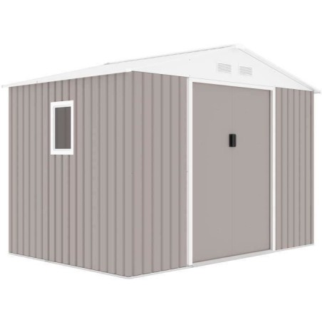 Abri de jardin en métal 	5,29 m² - 277 x 191 x 202 cm - VENUS Kit d'