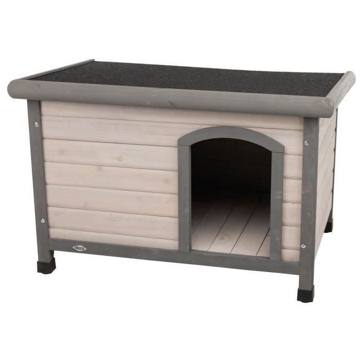TRIXIE - Natura - Niche pour chiens Taille S - 85 × 58 × 60 cm . Classic a toit plat