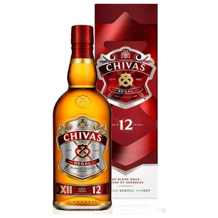 Trio Chiva Regal - 12 - XV et 18 ans - Whisky Ecossais - 40,0% Vol. - 3x70cl