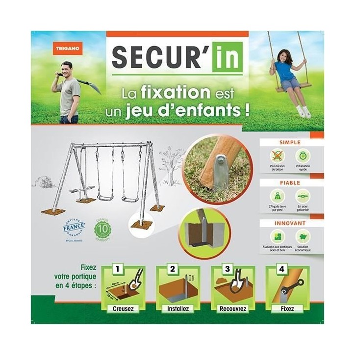 Kit d'ancrage pour portique Secur'in
